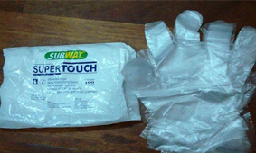 LDPE disposable gloves